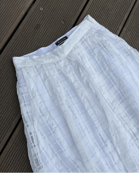 Sukně dámská Massimo Dutti bílá 